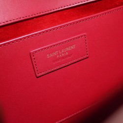 Saint Laurent Medium Kate Bag With Tassel In Red Smooth Leather 074