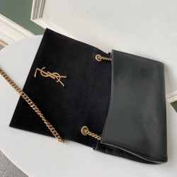 Saint Laurent Kate Medium Reversible Black Bag 671