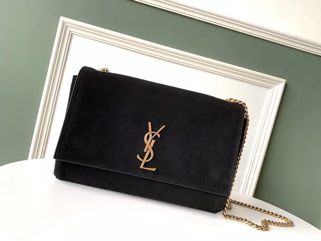 Saint Laurent Kate Medium Reversible Black Bag 671