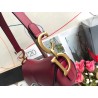 Dior Saddle Bag In Red Calfskin 805