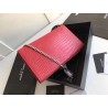 Saint Laurent Medium Kate Bag With Tassel In Red Croc-Embossed Leather 763