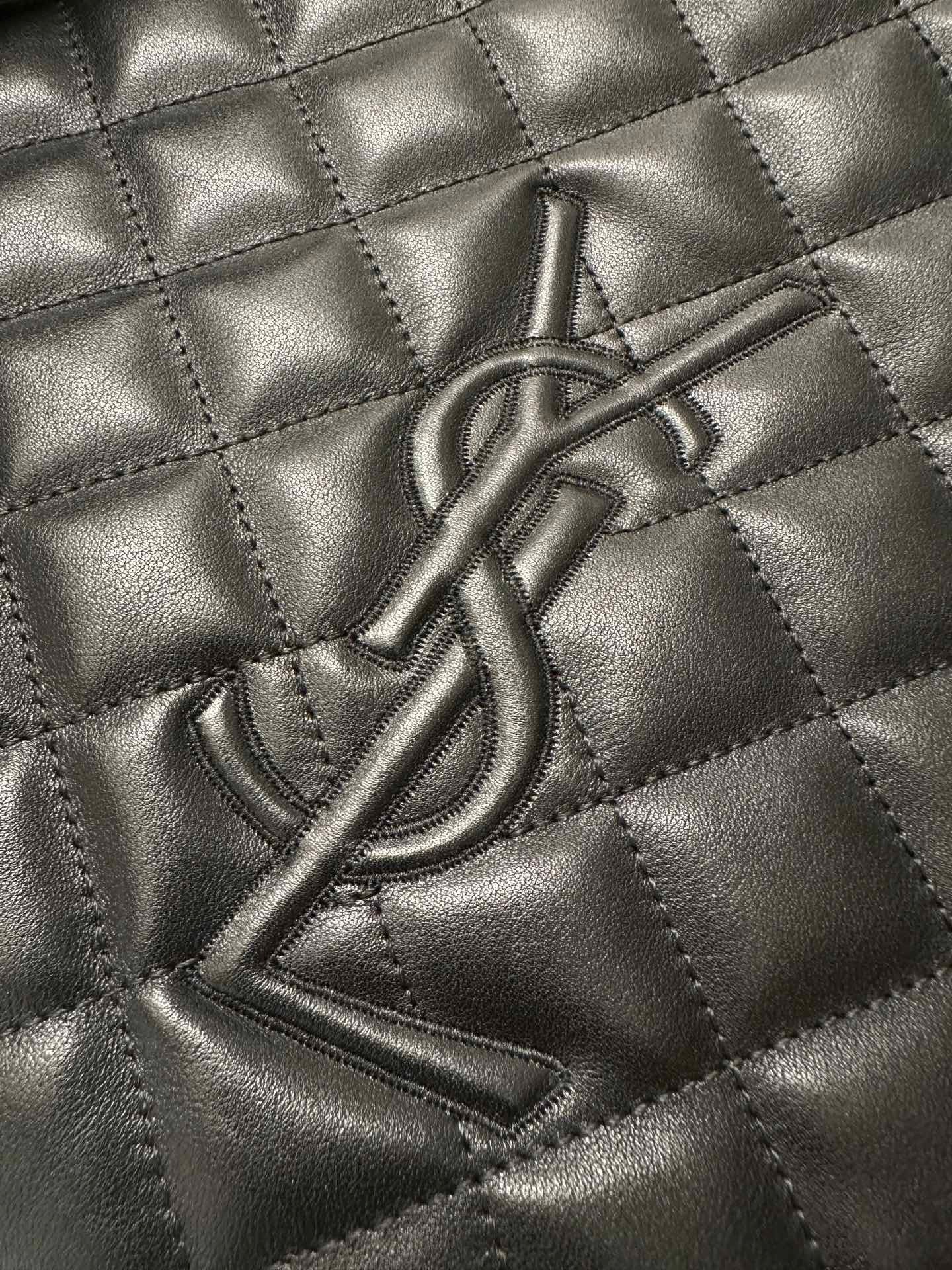 Saint Laurent Es Giant Travel Bag In Black Quilted Leather 659