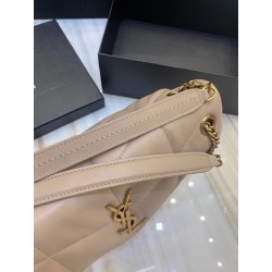 Saint Laurent Small Loulou Puffer Bag In Beige Lambskin 759