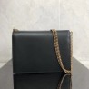 Saint Laurent Black Cassandra Monogram Clasp Bag 789