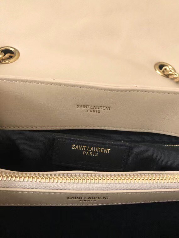 Saint Laurent Loulou Medium Bag In Beige Matelasse Leather 930