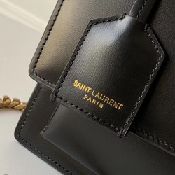 Saint Laurent Sunset Medium Bag In Black Calfskin 016