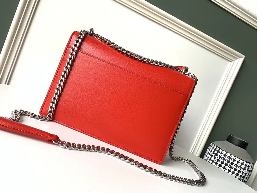 Saint Laurent Sunset Medium Bag In Red Calfskin 898