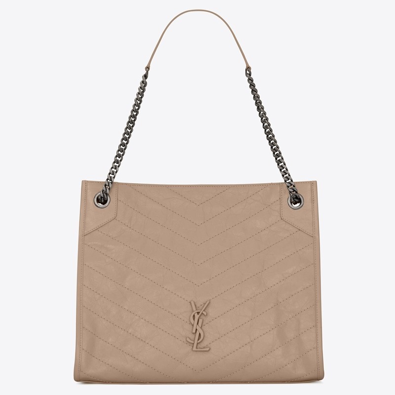 Saint Laurent Medium Niki Shopping Bag In Sand Leather  333