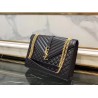 Saint Laurent Envelope Large Bag In Black Grained Leather 304