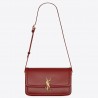 Saint Laurent Solferino Medium Bag In Bordeaux Calfskin 584