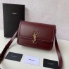 Saint Laurent Solferino Medium Bag In Bordeaux Calfskin 584