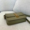 Saint Laurent Solferino Small Bag In Khaki Calfskin 974