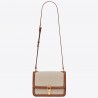 Saint Laurent Carre Satchel Bag In Beige Canvas 453