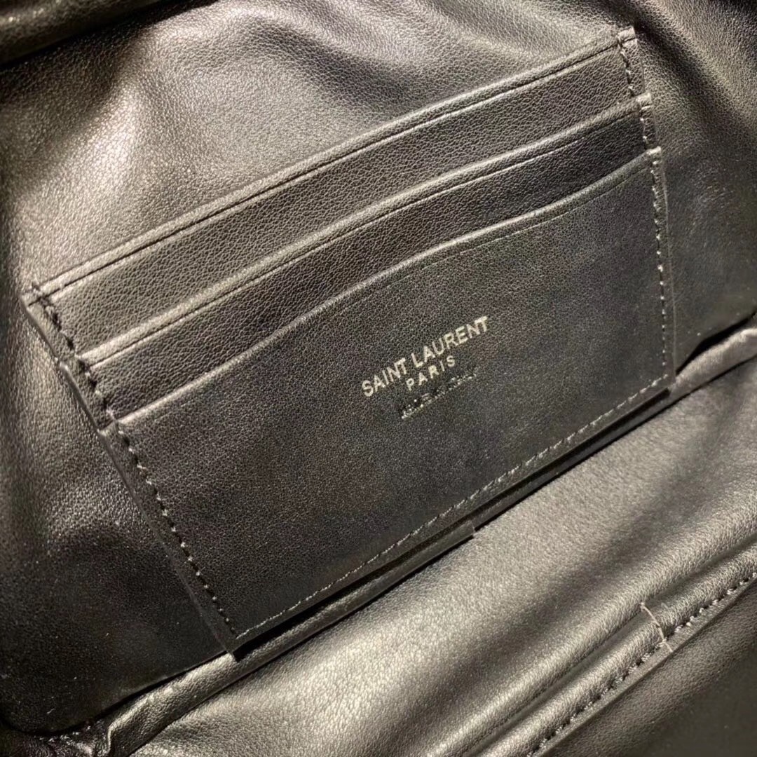 Saint Laurent Lou Mini All Black Bag 850