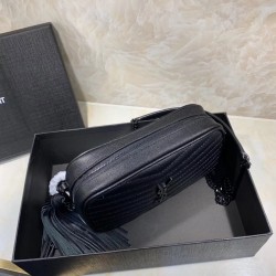 Saint Laurent Lou Mini All Black Bag 850