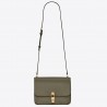 Saint Laurent Carre Satchel Bag In Olive Leather 873