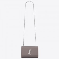 Saint Laurent Small Kate Bag In Fog Grained Leather 282