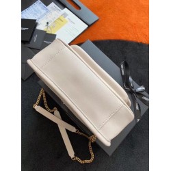 Saint Laurent Niki Baby Bag In White Lambskin 657