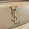 Saint Laurent New Medium Sunset Bag In Beige Calfskin 681