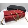 Saint Laurent Medium Kate Bag With Tassel In Red Grained Leather 996