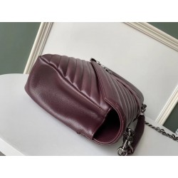 Saint Laurent College Large Bag In Bordeaux Matelasse Leather 710