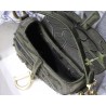 Dior Saddle Bag In Green Camouflage Canvas 162