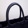 Dior Book Tote Bag In Black Camouflage Embroidered Canvas 612