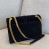 Saint Laurent Medium Envelope Bag In Black Suede 039