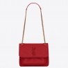 Saint Laurent Niki Baby Bag In Red Lambskin 840