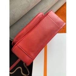 Saint Laurent Niki Baby Bag In Red Lambskin 840