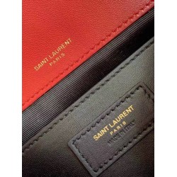 Saint Laurent Niki Baby Bag In Red Lambskin 840