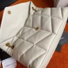 Saint Laurent Loulou Puffer Medium Bag In Ivory Lambskin 760