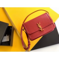 Saint Laurent Solferino Medium Bag In Red Calfskin 885