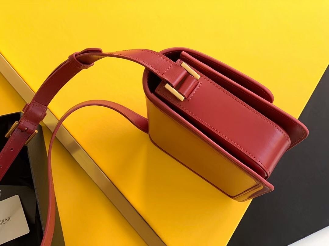 Saint Laurent Solferino Medium Bag In Red Calfskin 885