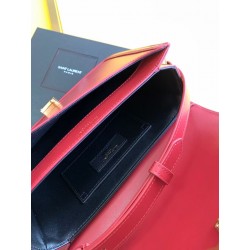 Saint Laurent Solferino Medium Bag In Red Calfskin 885