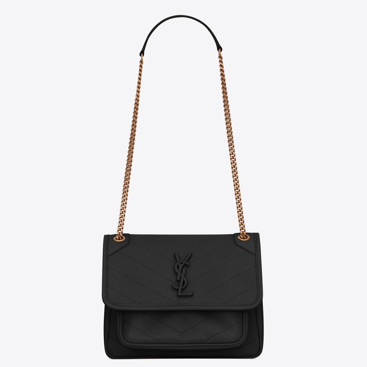 Saint Laurent Niki Baby Bag In Black Lambskin 930