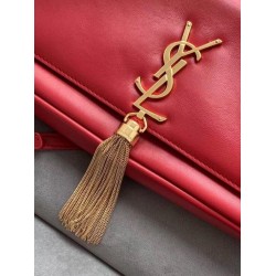 Saint Laurent Kate 99 Shoulder Bag In Red Lambskin 943