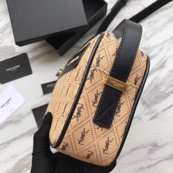 Saint Laurent Monogram All Over Camera Bag In Canvas 531