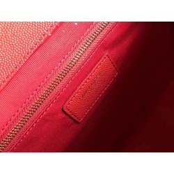 Saint Laurent Envelope Large Bag In Red Quilted Leather 586