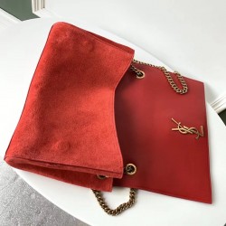 Saint Laurent Kate Medium Reversible Eros Red Bag 639