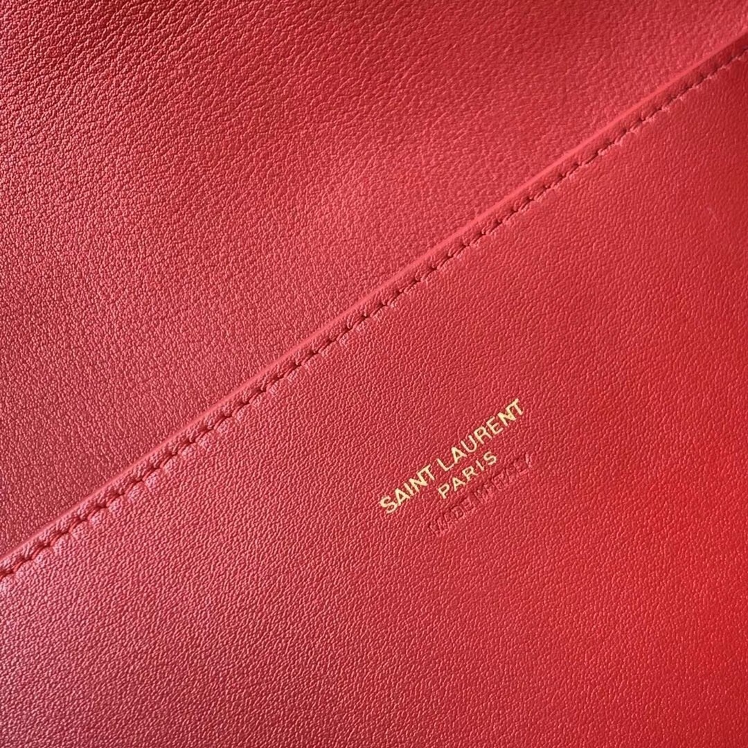 Saint Laurent Kate Medium Reversible Eros Red Bag 639