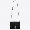 Saint Laurent Carre Satchel Bag In Black Suede Leather 457