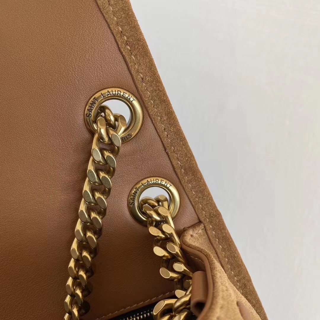 Saint Laurent Medium Niki Bag In Brown Suede 482