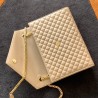 Saint Laurent Envelope Large Bag In Beige Matelasse Grained Leather 240