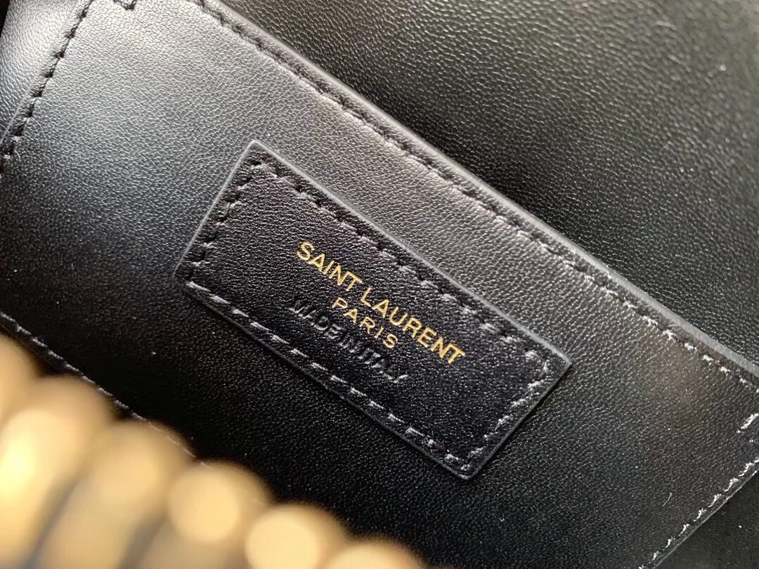 Saint Laurent LE 61 Camera Bag In Black Leather 305