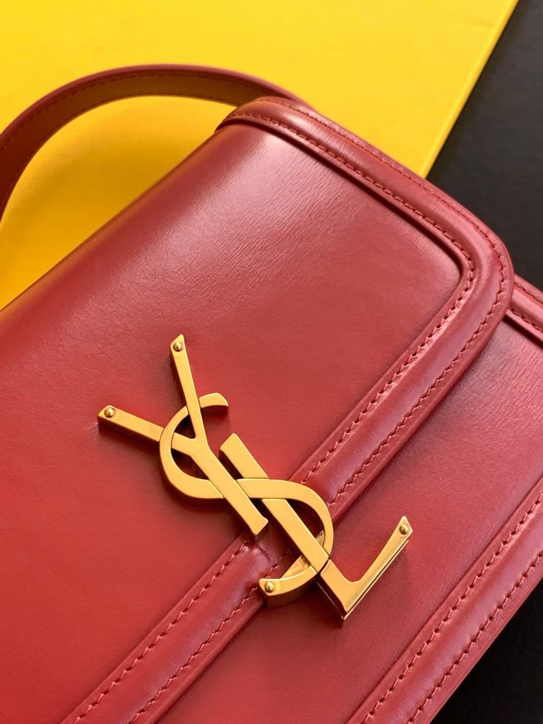 Saint Laurent Solferino Small Bag In Red Calfskin 316