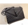 Saint Laurent Large Envelope All Black Bag 001