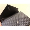 Saint Laurent Large Envelope All Black Bag 001