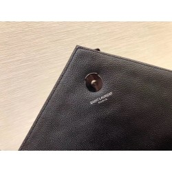 Saint Laurent Large Envelope All Black Bag 001