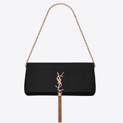 Saint Laurent Kate 99 Shoulder Bag In Black Lambskin 426